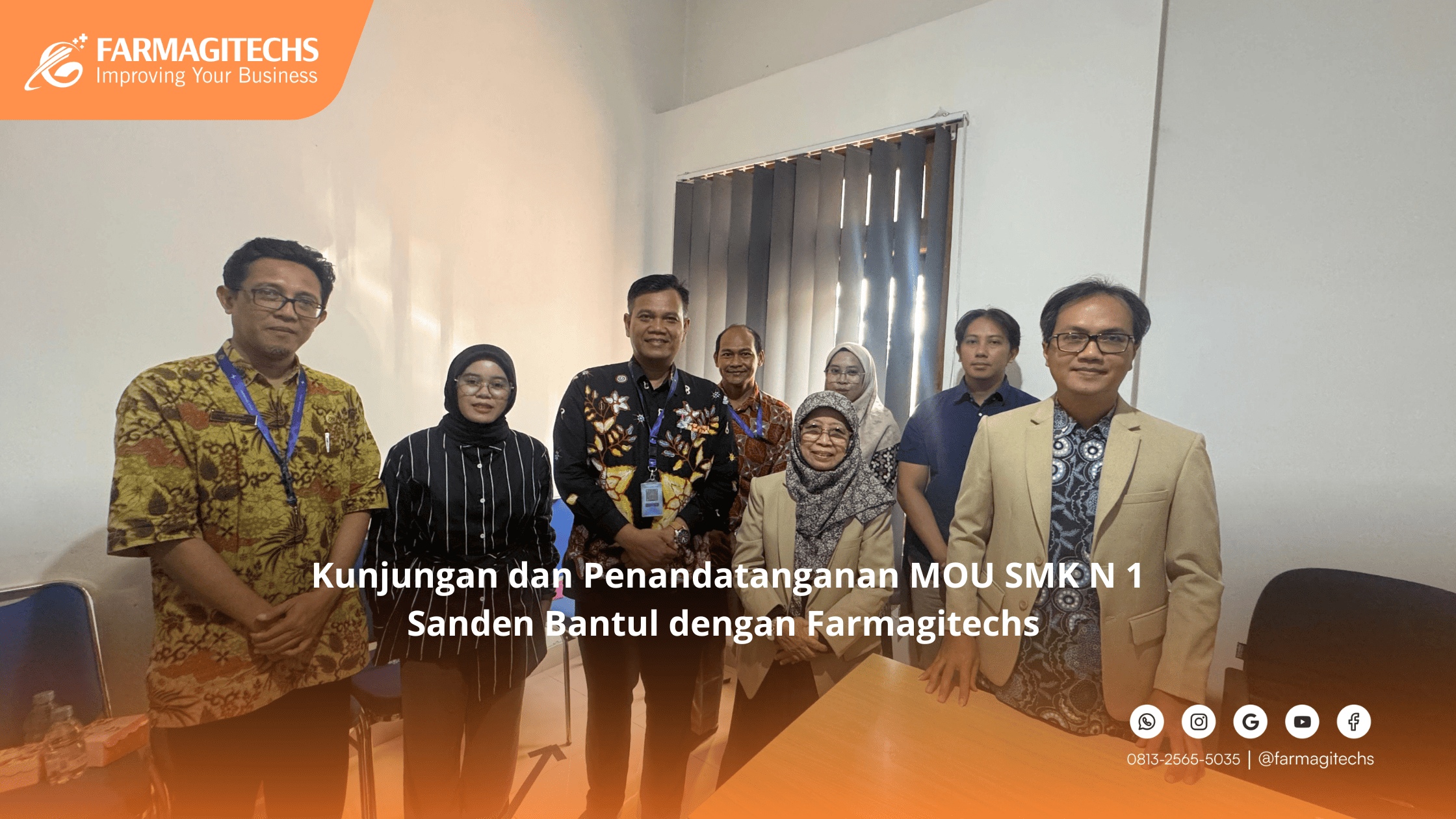 Kunjungan dan Penandatanganan MOU SMK N 1 Sanden, Bantul, Yogyakarta