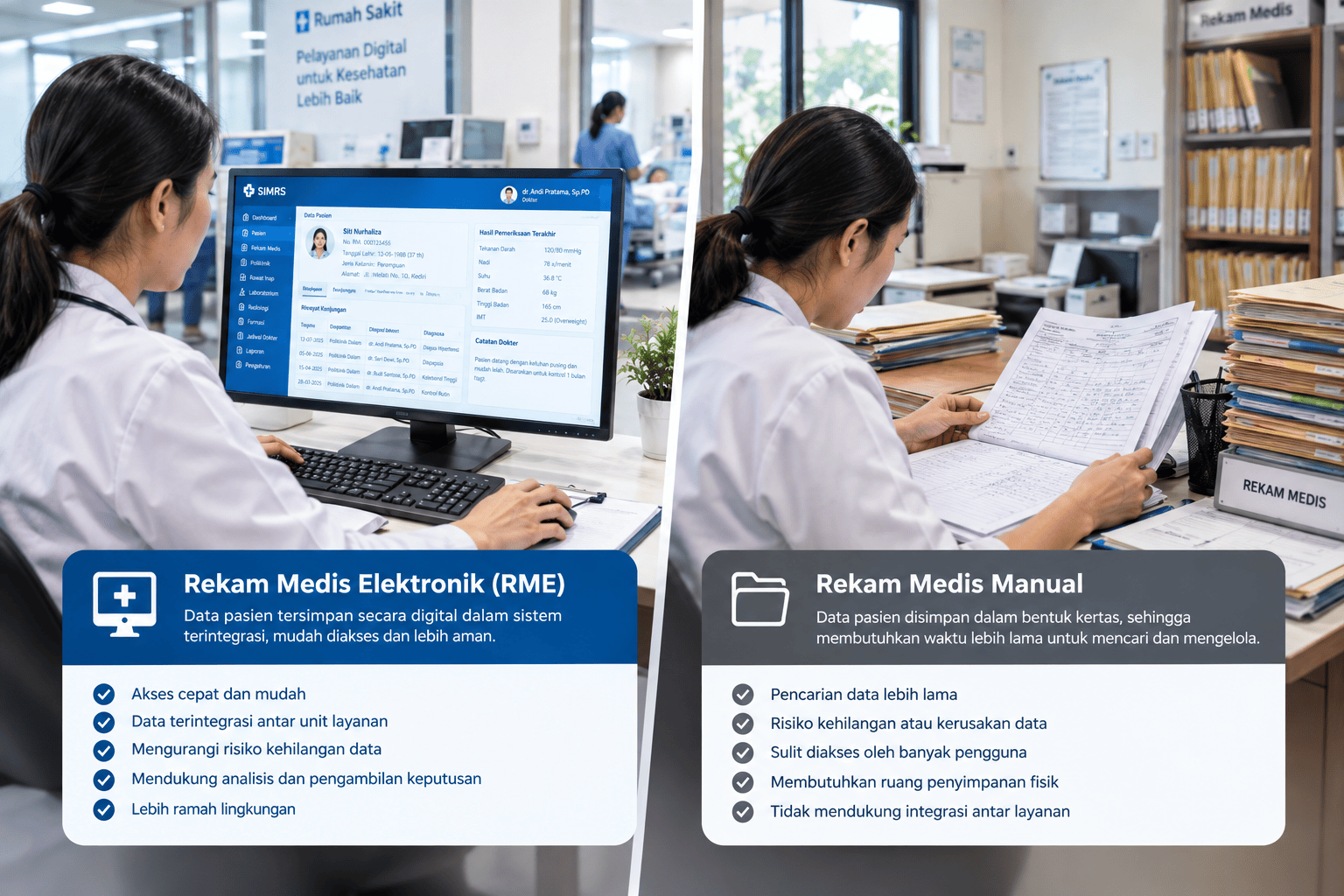 perbedaan rekam medis elektronik dan manual